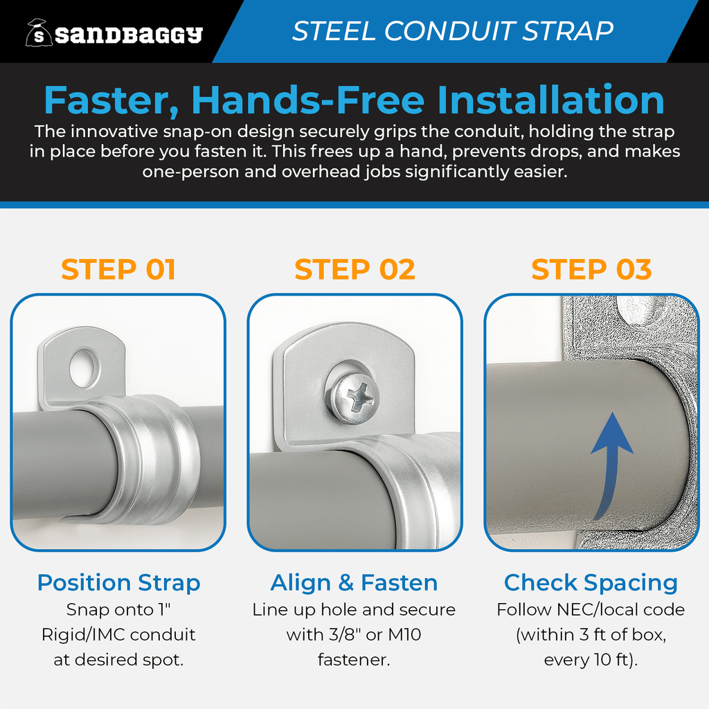 conduit strap clamp