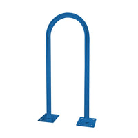 outdoor u shaped bike rack - blue