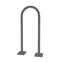 outdoor u shaped bike rack - gray