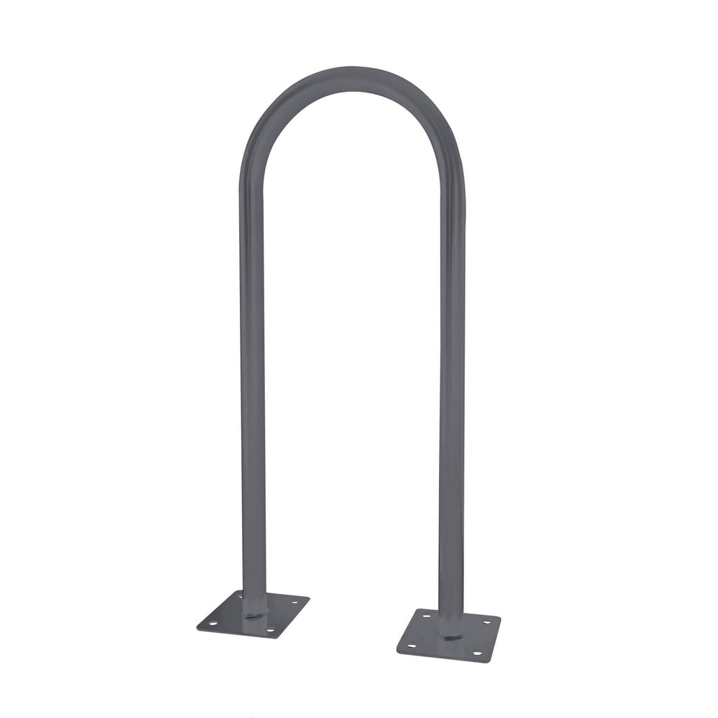 outdoor u shaped bike rack - gray