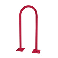 outdoor u shaped bike rack - red