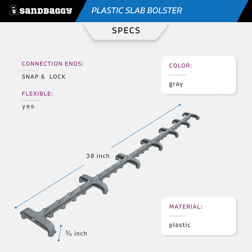 plastic slab bolster