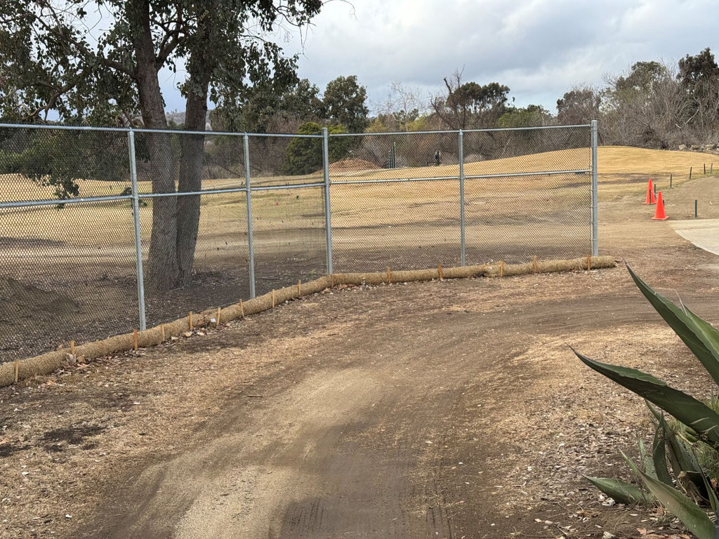 erosion control wattles - plastic netting