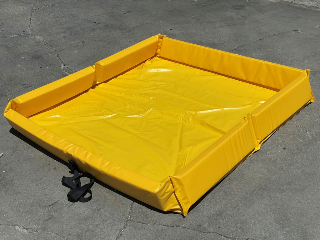 Portable Spill Containment Berm - 4 ft x 4 ft x 5 inch