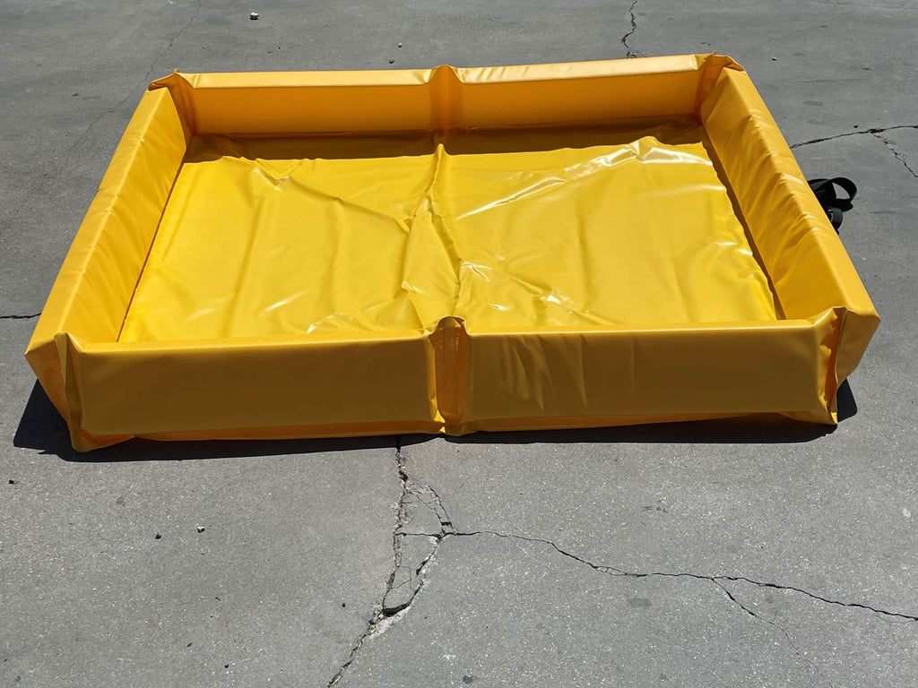 Portable Spill Containment Berm - 4 ft x 4 ft x 5 inch