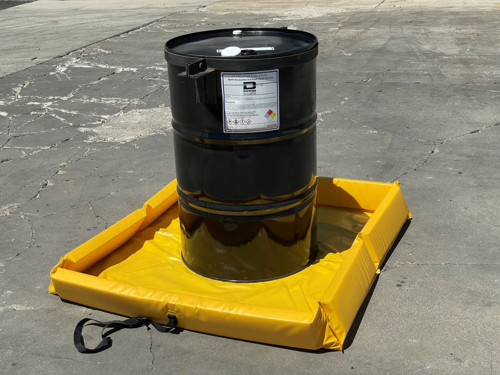 Portable Spill Containment Berm - 4 ft x 4 ft x 5 inch