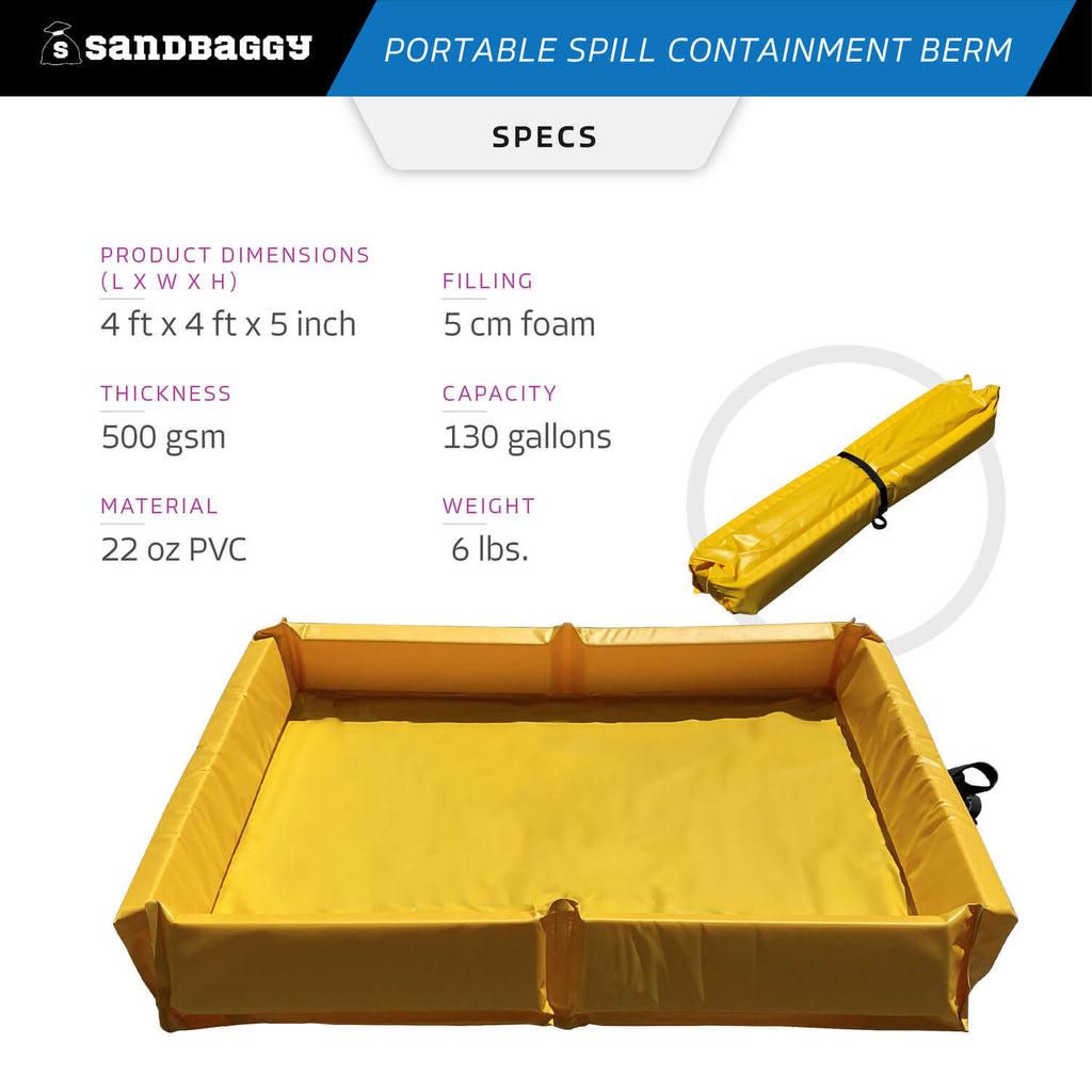 portable spill containment berm for sale