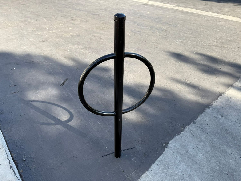 post and ring bike rack - permanent
