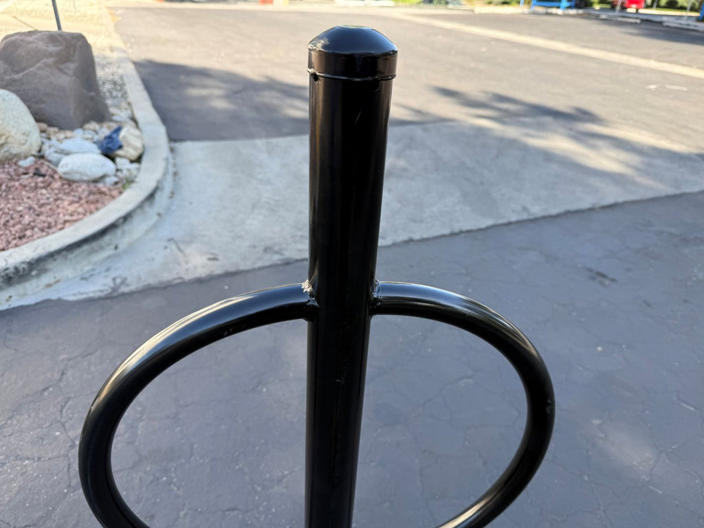 Commercial Post and Ring Bike Rack - In Ground (2 Bike Capacity)