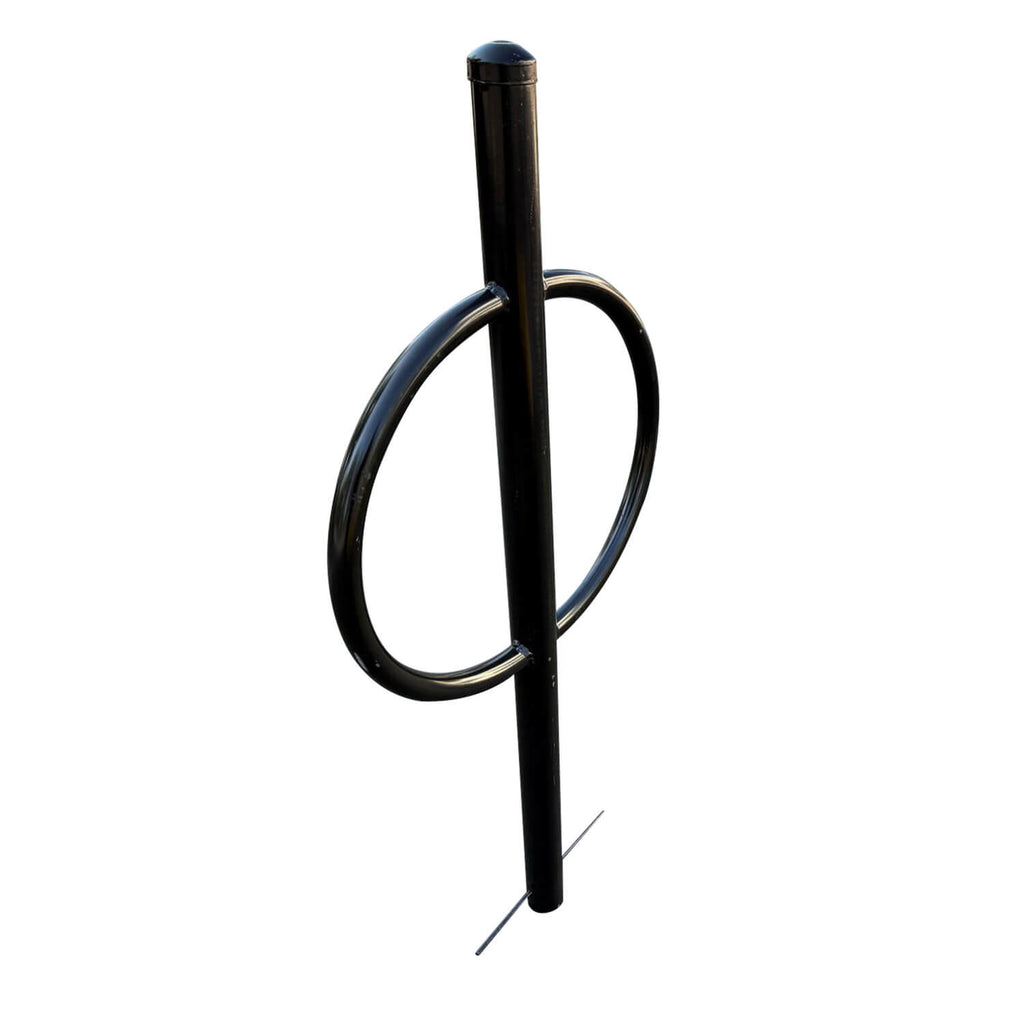 Commercial Post and Ring Bike Rack - In Ground (2 Bike Capacity)