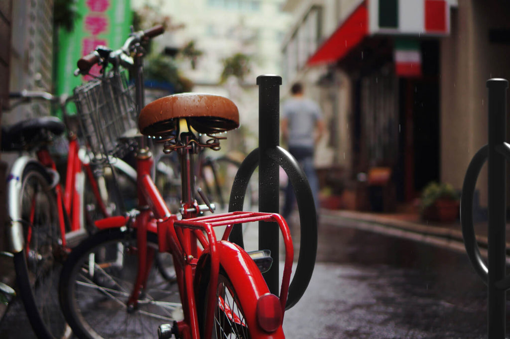 Commercial Post and Ring Bike Rack - In Ground (2 Bike Capacity)