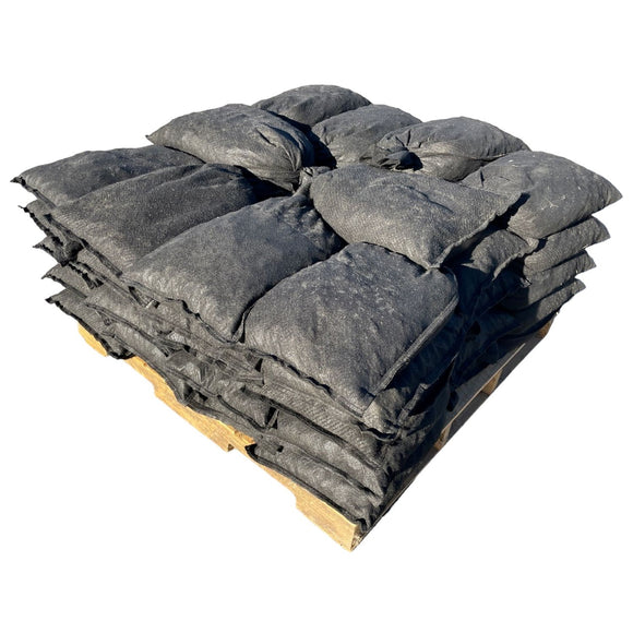 pallet of prefilled non woven geotextile sandbags