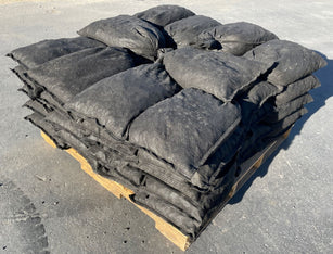 pallet of prefilled non woven geotextile sandbags