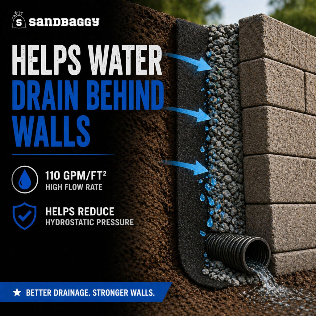 geotextile fabric retaining wall