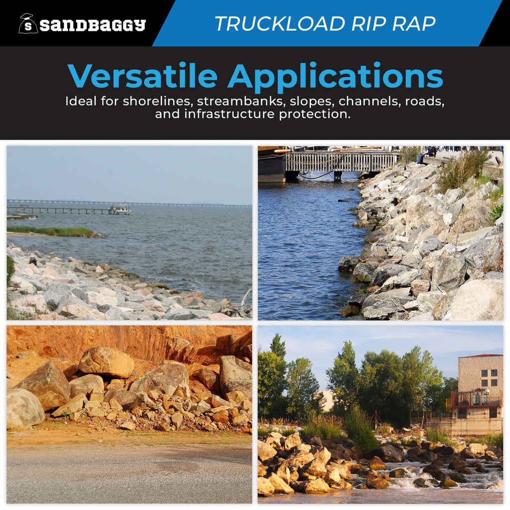 Truckload Rip Rap | Bulk Erosion Control