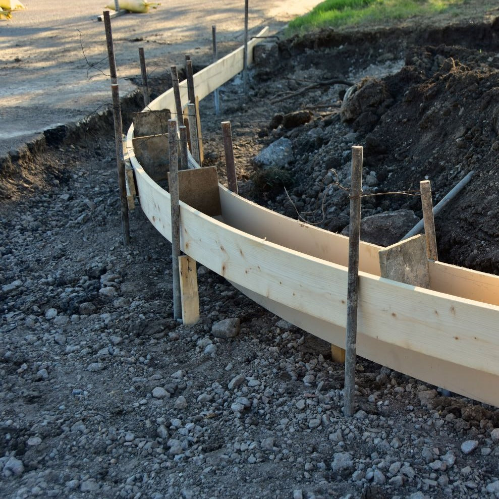 36" concrete formwork stakes no nail holes 
