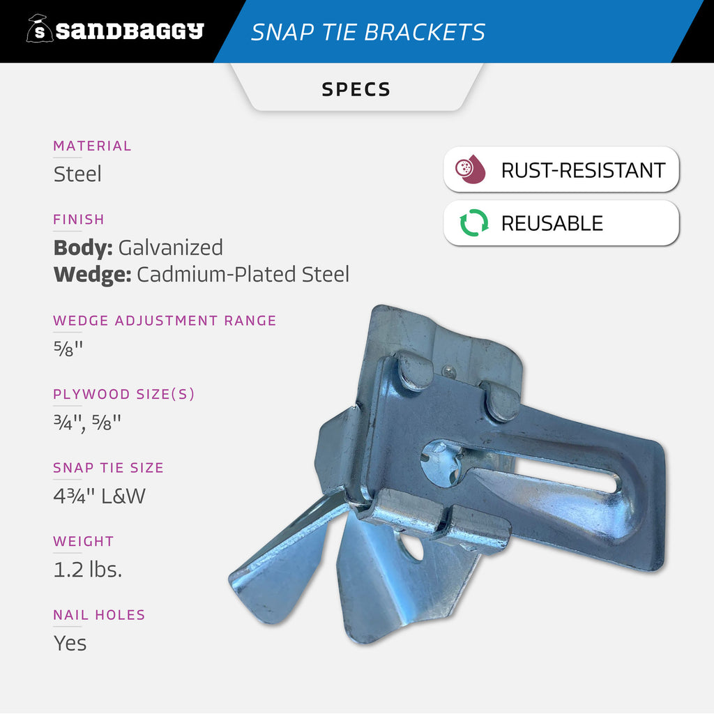 snap tie brackets specs