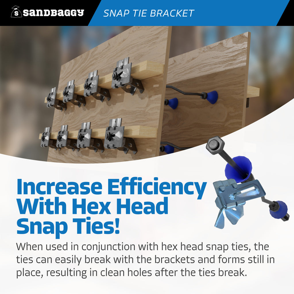 snap tie brackets for hex head snap ties