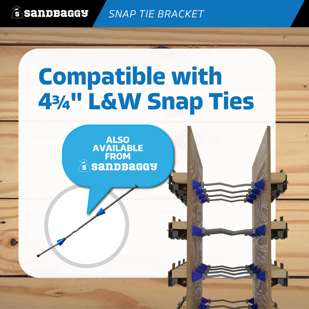 snap tie brackets for short end snap ties (4-3/4")