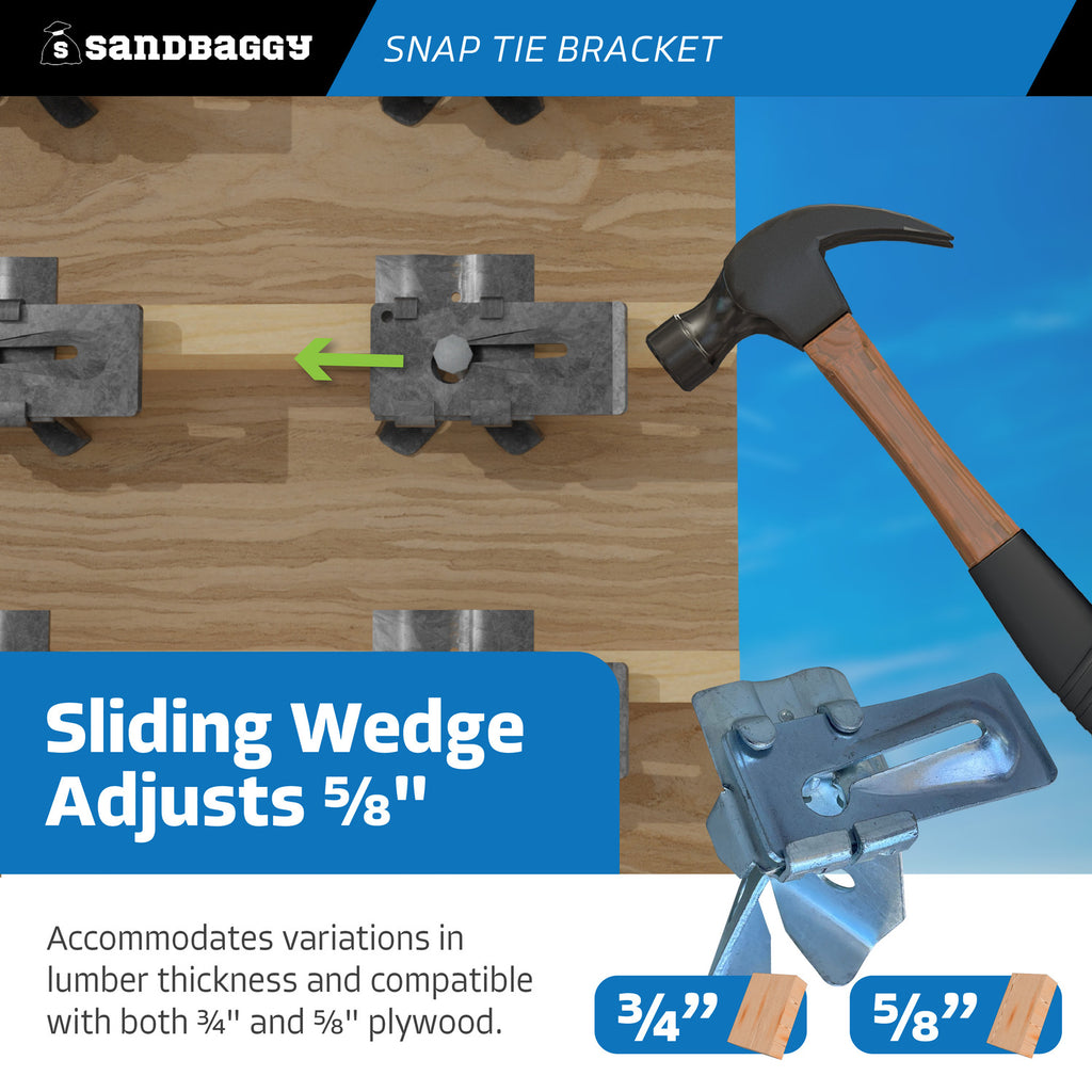 adjustable snap tie brackets