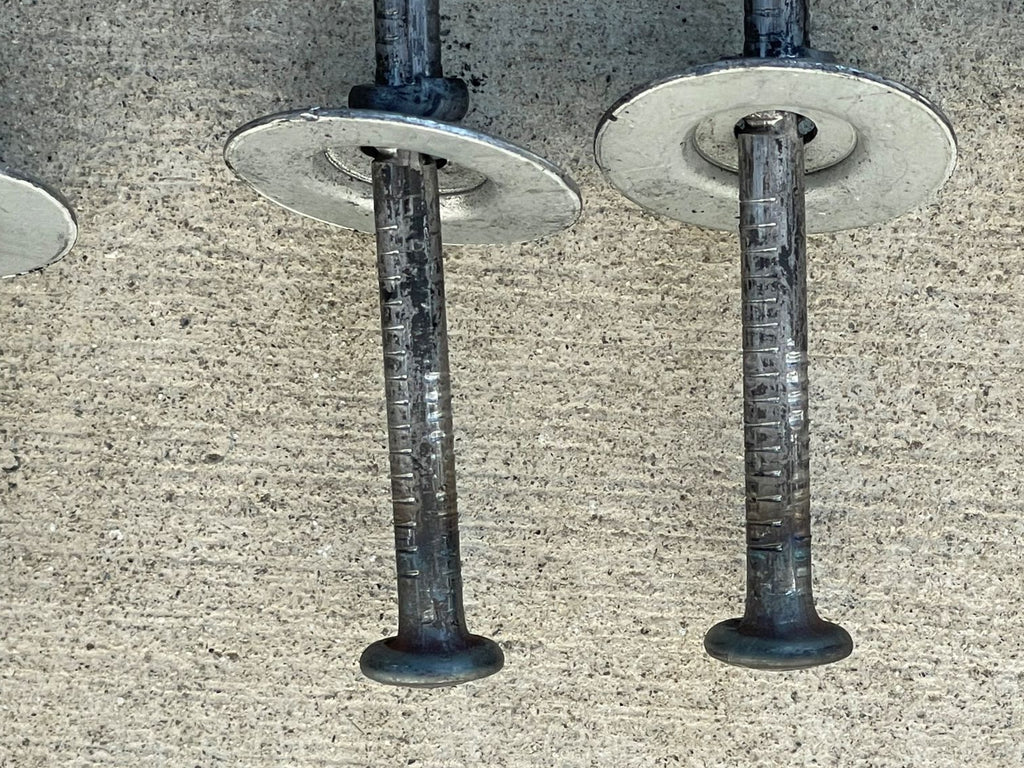 6" x 1 ⅝" Standard Snap Ties For Concrete Forms - 1" Cupped Loose Washer