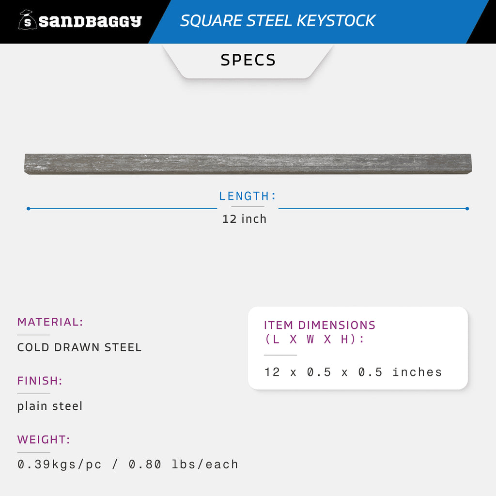 square key stock specs