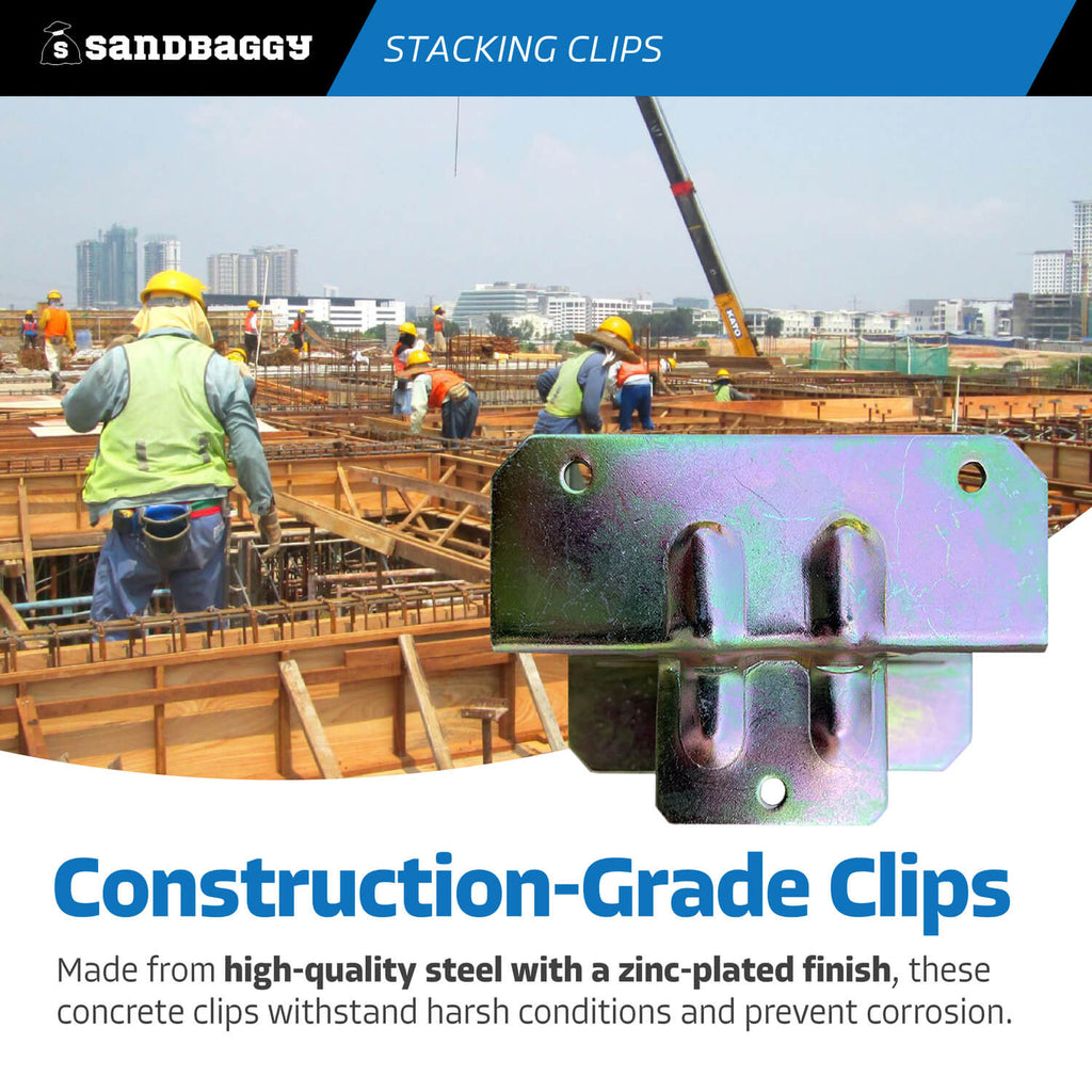 Stacking Clips for Concrete Wall Form Panels