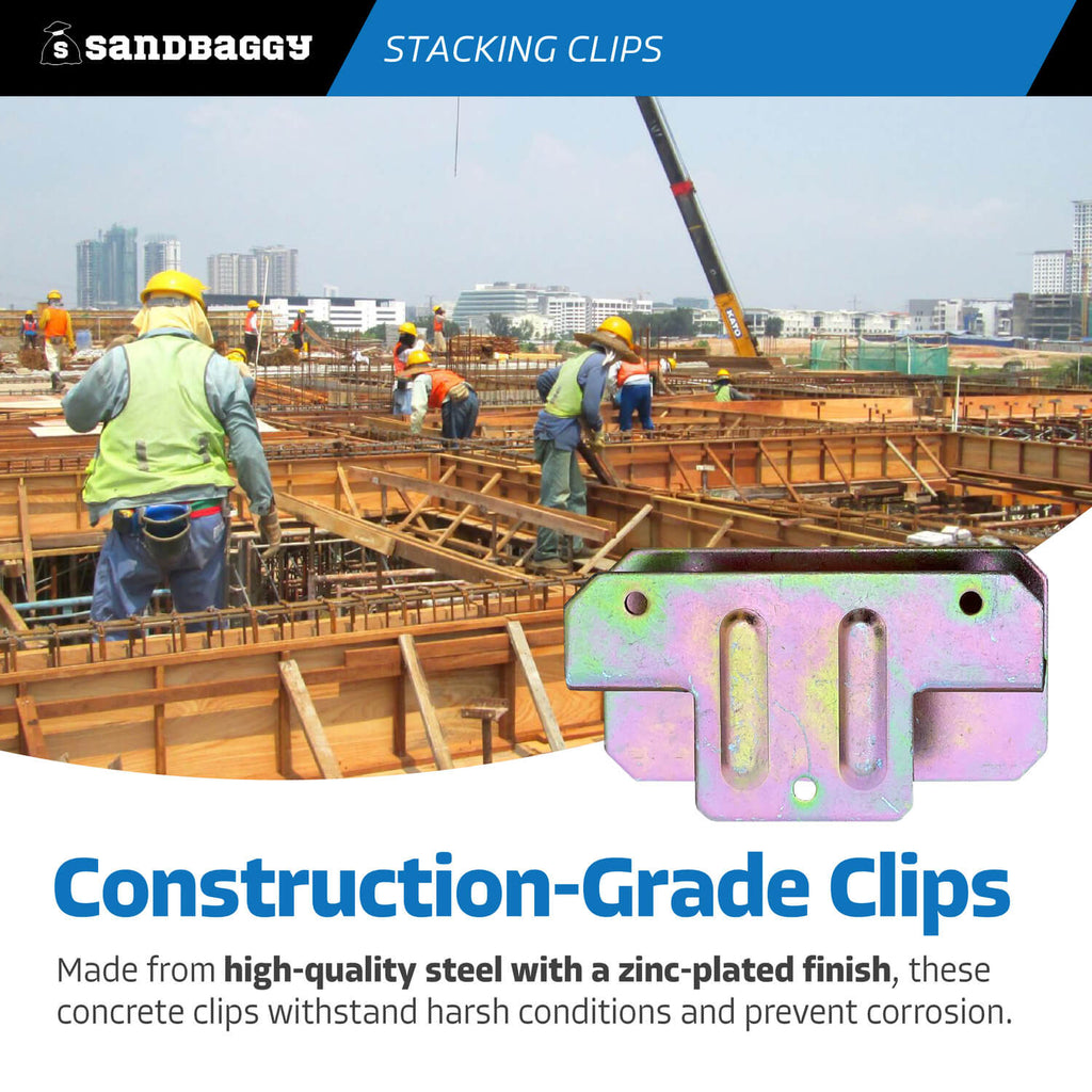 Stacking Clips for Concrete Wall Form Panels