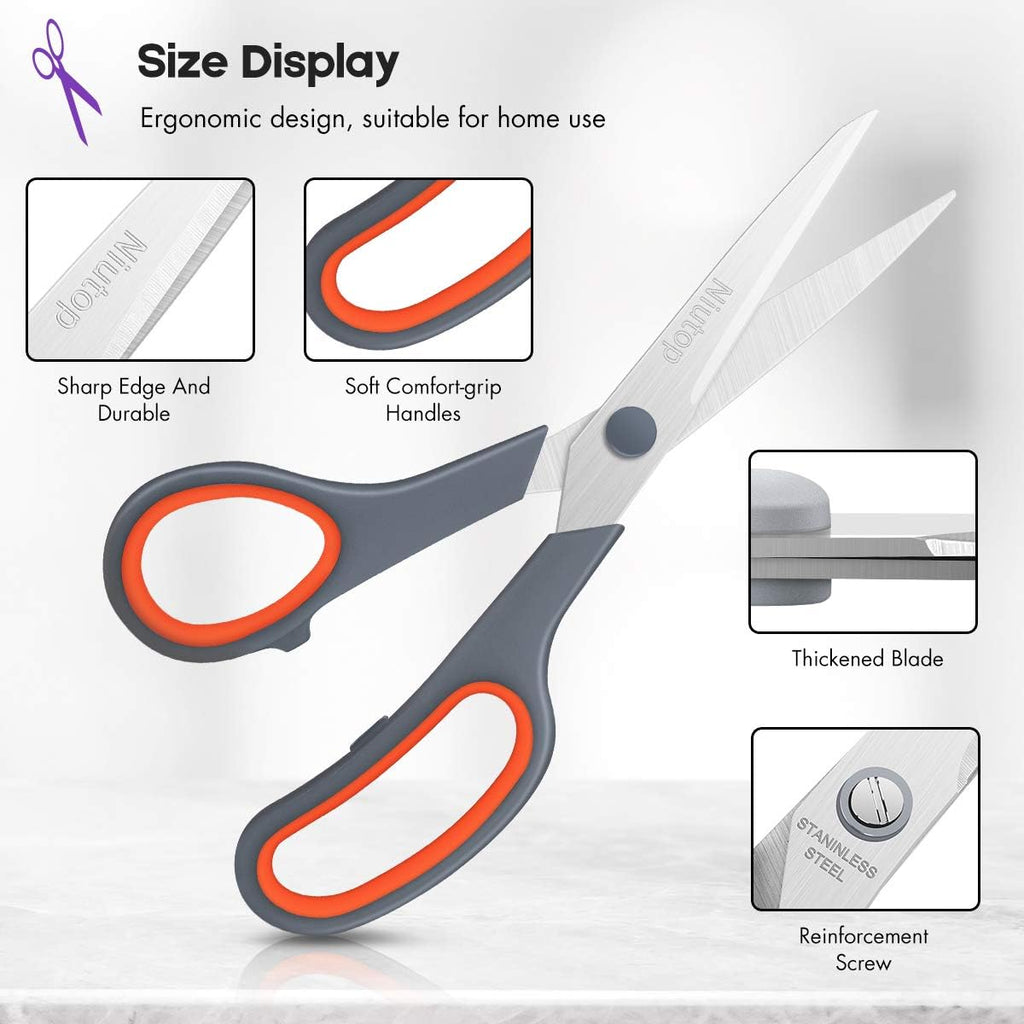 Ergonomic Stainless Steel Scissors