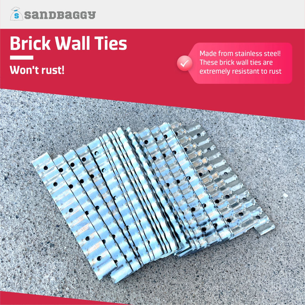 stainless steel brick wall ties won't rust