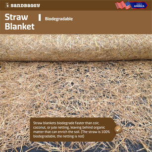 biodegradable straw matting rolls enrich soil