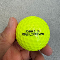 Christian bible verse golf balls