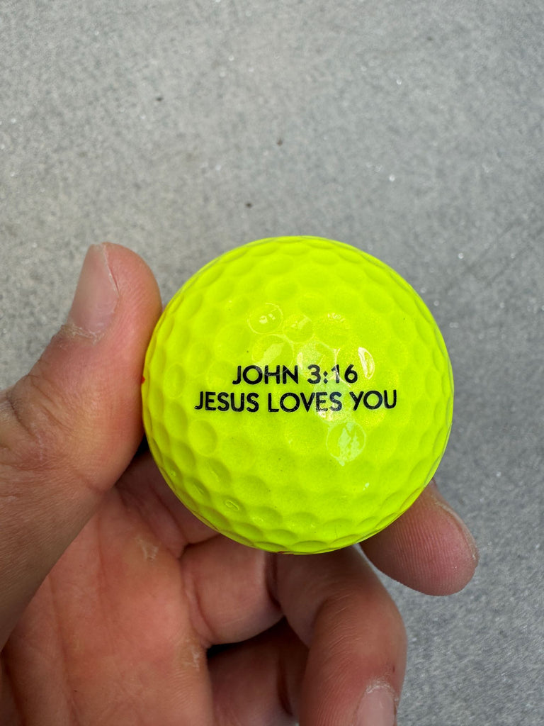 Christian bible verse golf balls