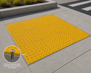 ADA Warning Pads & Tiles | Truncated Domes | ADA/ DOT Compliant – Sandbaggy