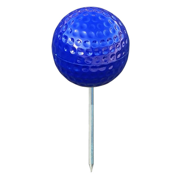 blue tee markers for golf course