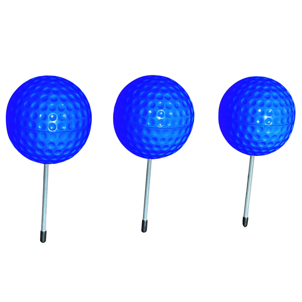 blue tee markers for golf course - safety caps