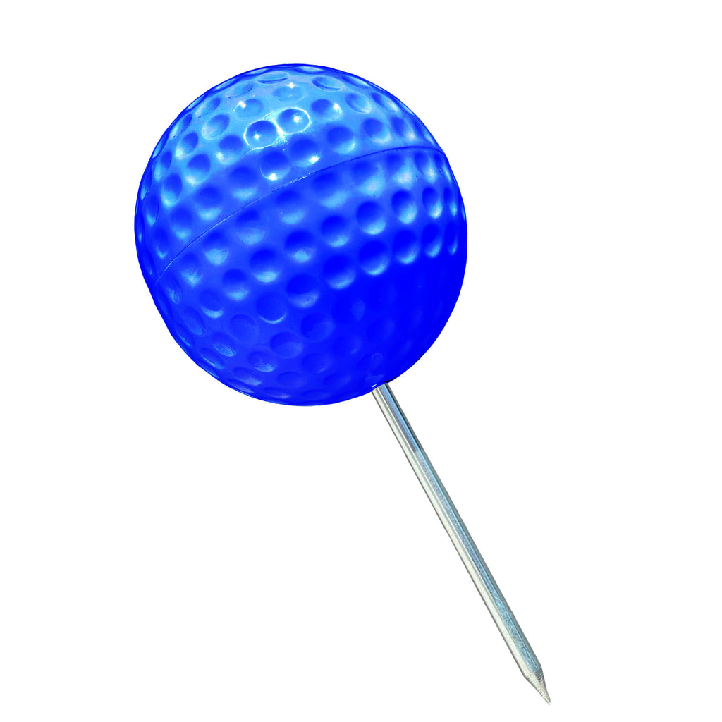 Plastic Tee Markers for Golf Course (UV Resistant) - Blue