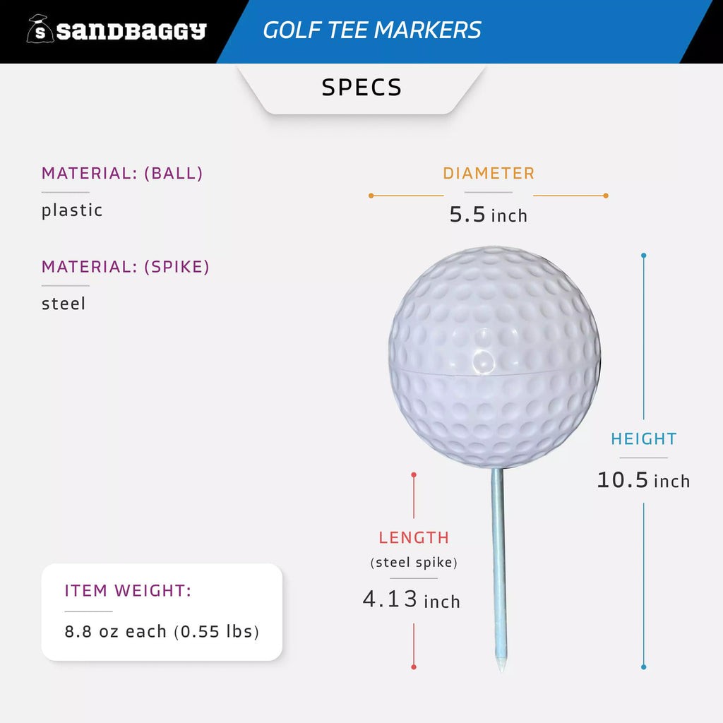 tee markers for golf course - specs