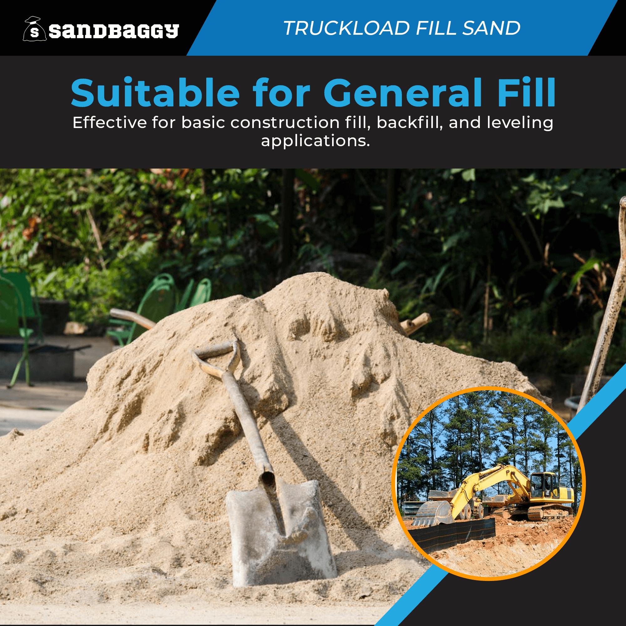 Cheap Truckload Fill Sand | Sandbags & General Fill | Sandbaggy