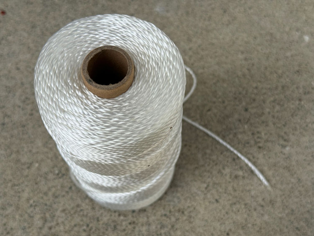 white construction string