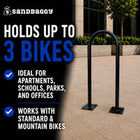 Ground Mounted Bike Rack 2-3 Bike Capacity