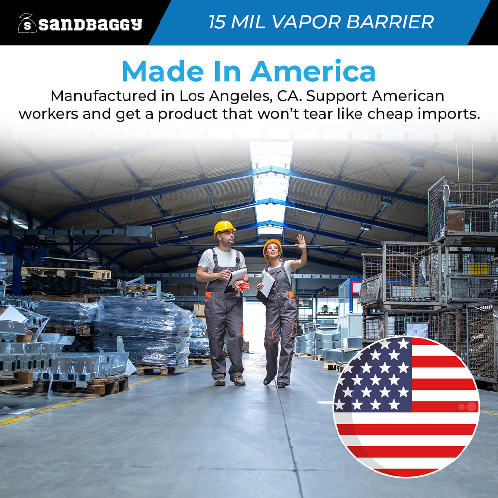 15 Mil Vapor Barrier – Polyethylene Visqueen (USA Made)