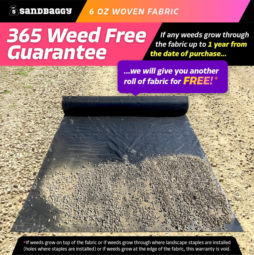 6 oz Extra Thick Weed Barrier With 365 day Warranty