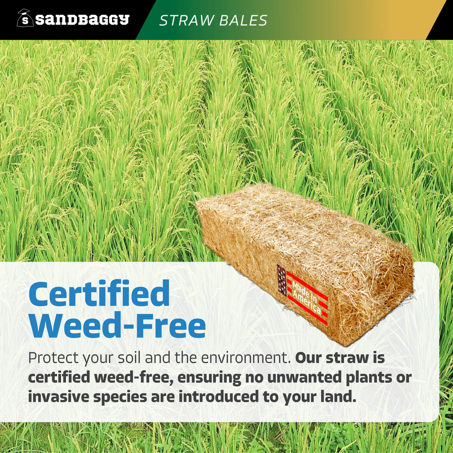 Rice Straw Bales (Weed Free) - 46