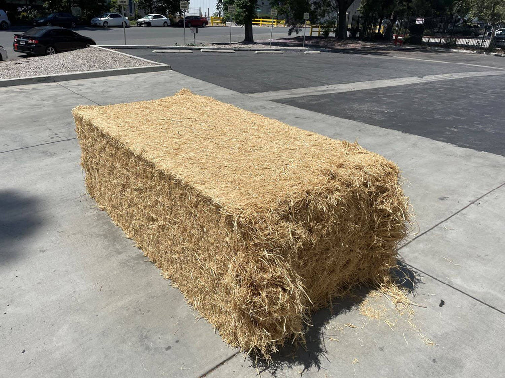 extra large rice straw bales - 96 cubic feet