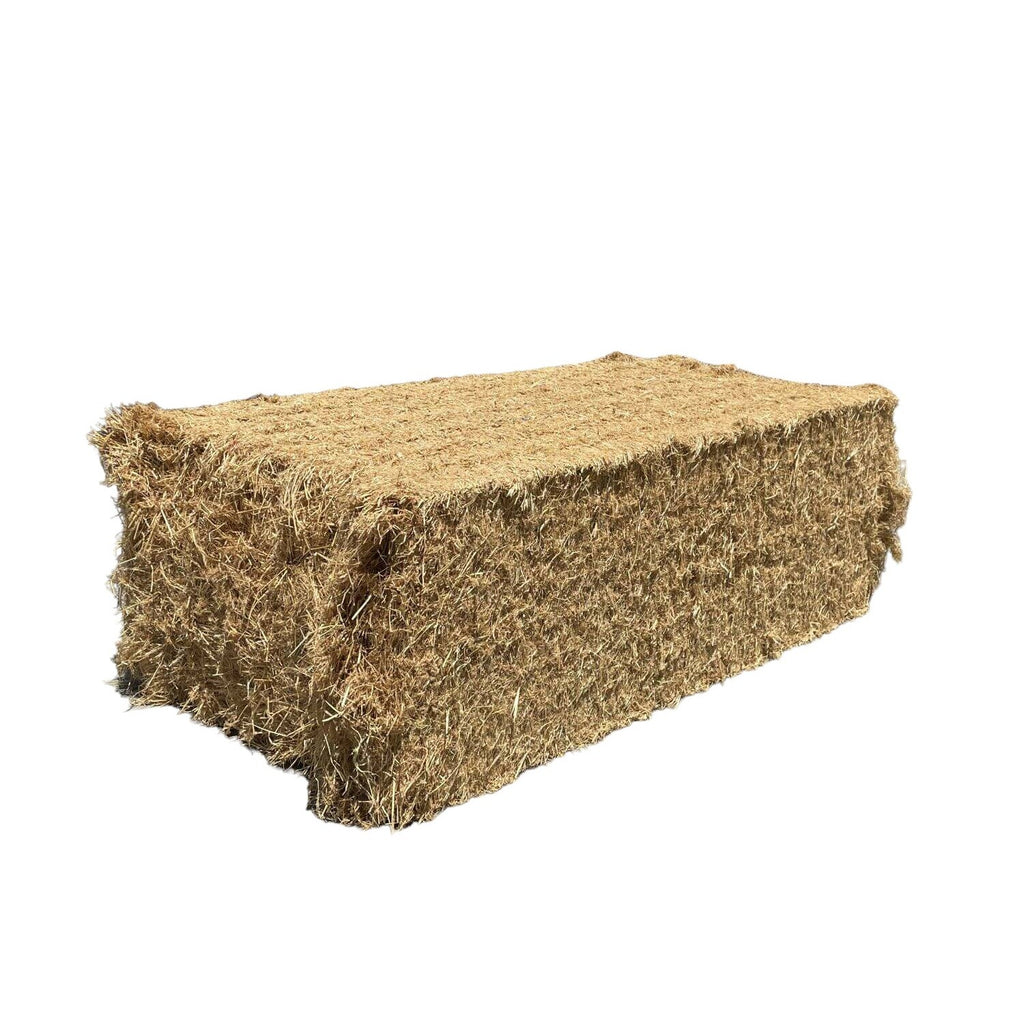 Extra Large Rice Straw Bales - Certified Weed Free (100% Biodegradable) - 3’ x 4’ x 8’ - Made in the USA