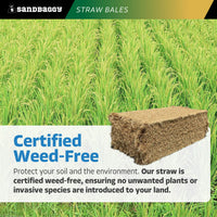 extra large certified weed free straw bales 