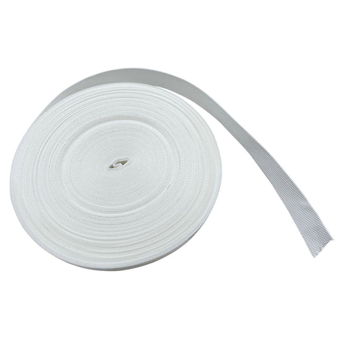 white nylon webbing rolls