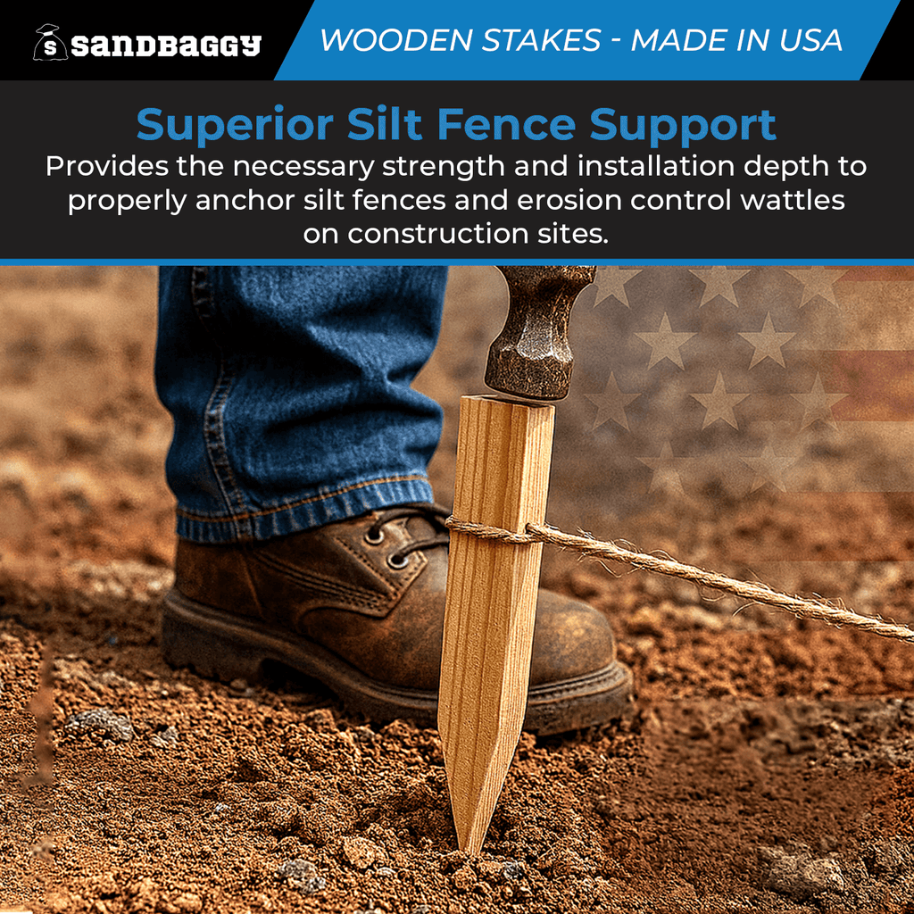 Stakes Superior Silt Fence Support