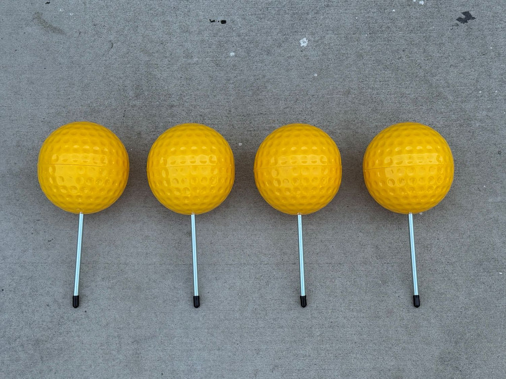 yellow Golf tee marker - 